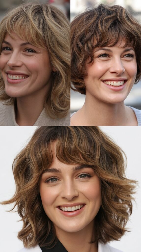 Wispy Bangs With Multi-Textured Layers