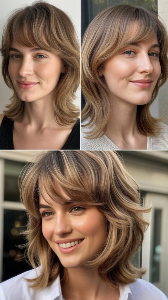 Wispy Bangs With A-Line Layers