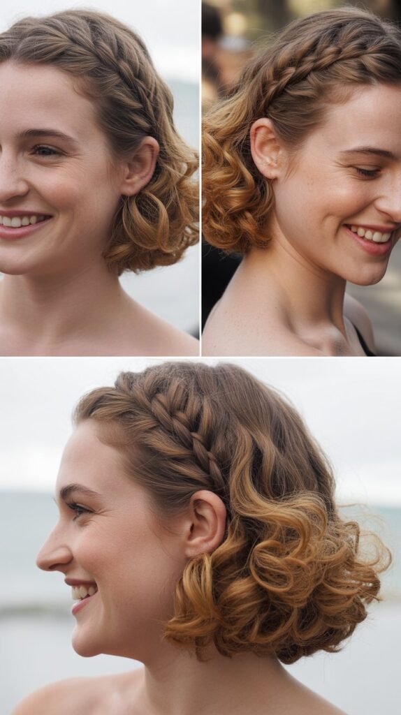 Soft Side Braid Leading to Loose Curls