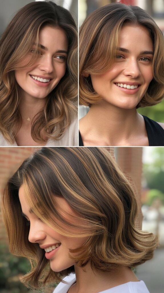 Classic Face-Framing Caramel Highlights