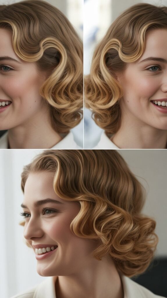 Vintage Pin Curls with Modern Flow