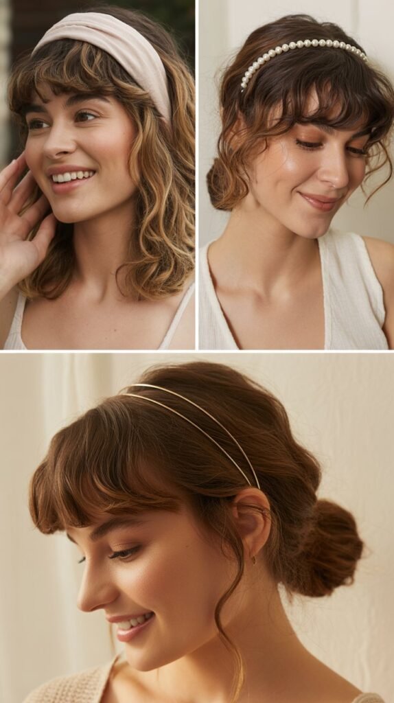  Wispy Bangs with Headbands
