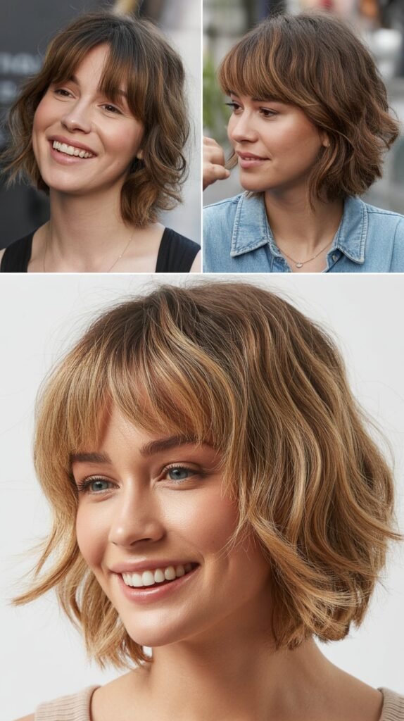 Casual Everyday Wispy Bang Styling