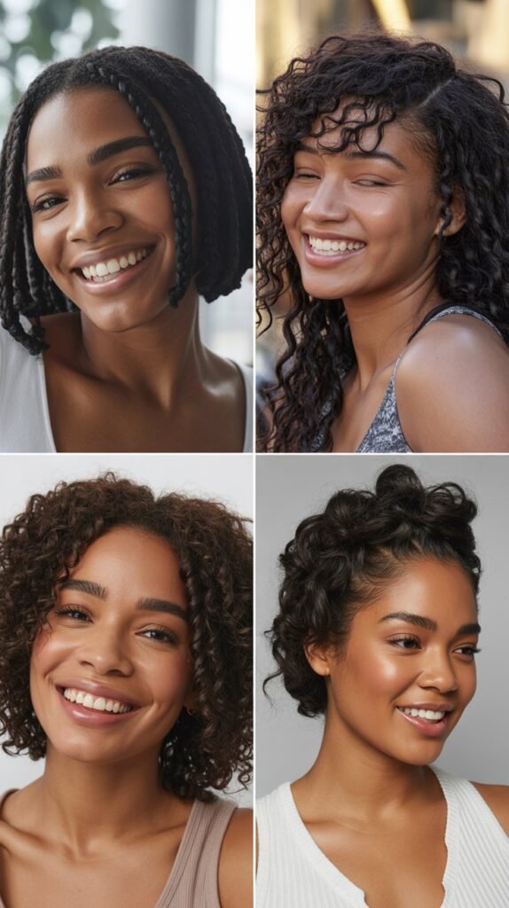 Dark Chocolate Brown Braided Bob