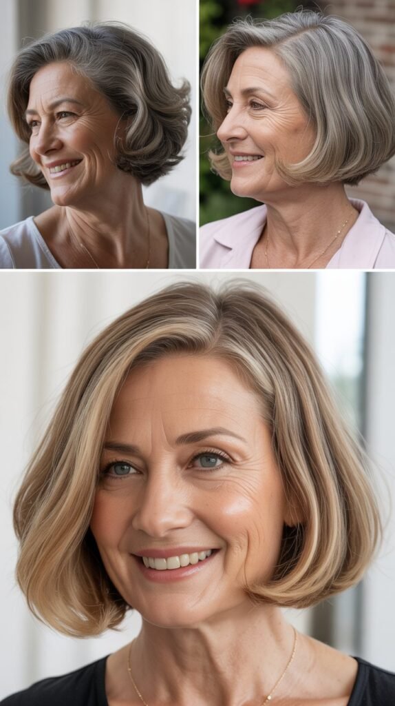 Ear-Length Bob With Curved Ends