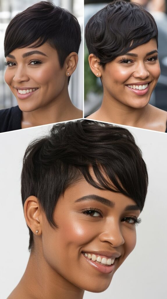 Asymmetrical Pixie with Side Sweep