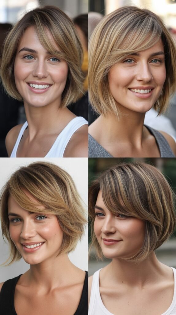A-Line Bob With Side Bangs