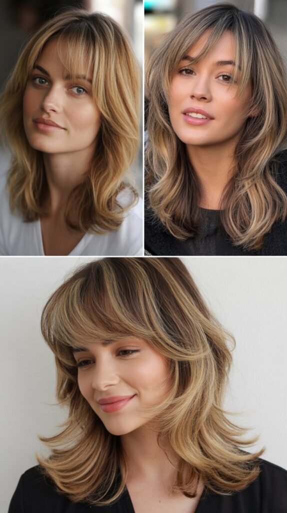 Wispy Bangs With Dimensional Layers