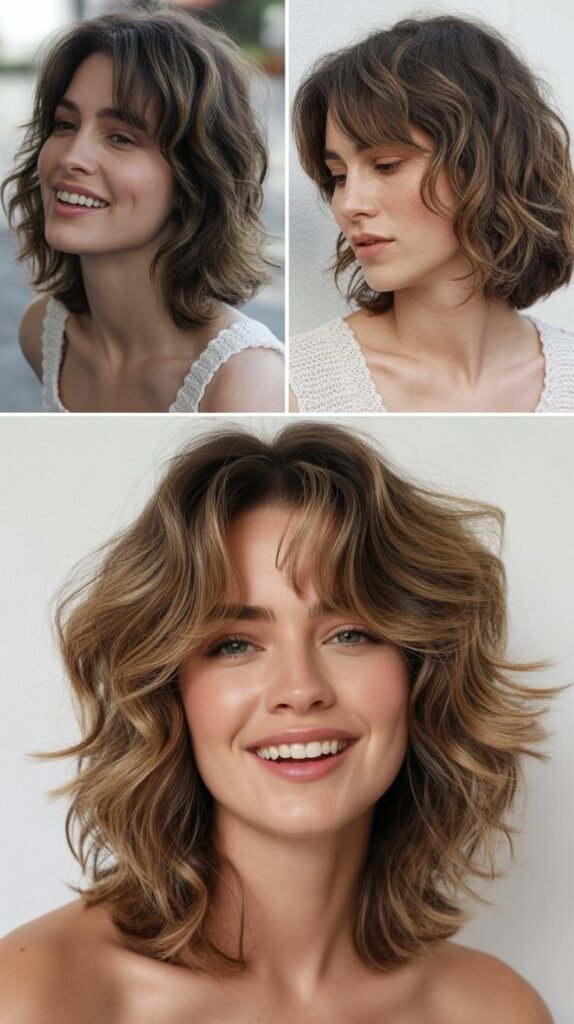 Bohemian Shag with Loose Waves