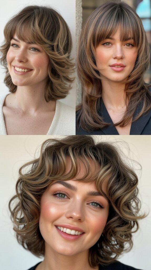 Special Occasion Styling for Wispy Bangs and Layers