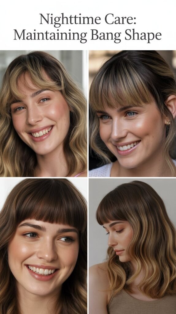Nighttime Care: Maintaining Bang Shape