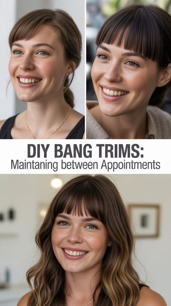 DIY Bang Trims: Maintaining Between Appointments