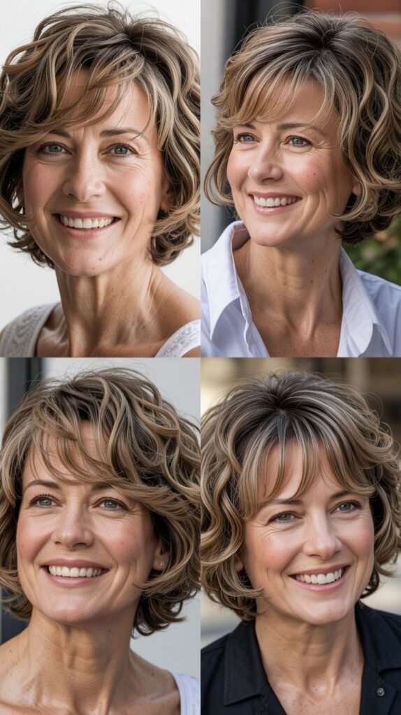  Textured Bob with Piecey Bangs