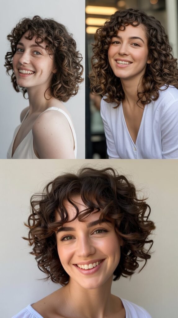  V-Shaped Curly Cut
