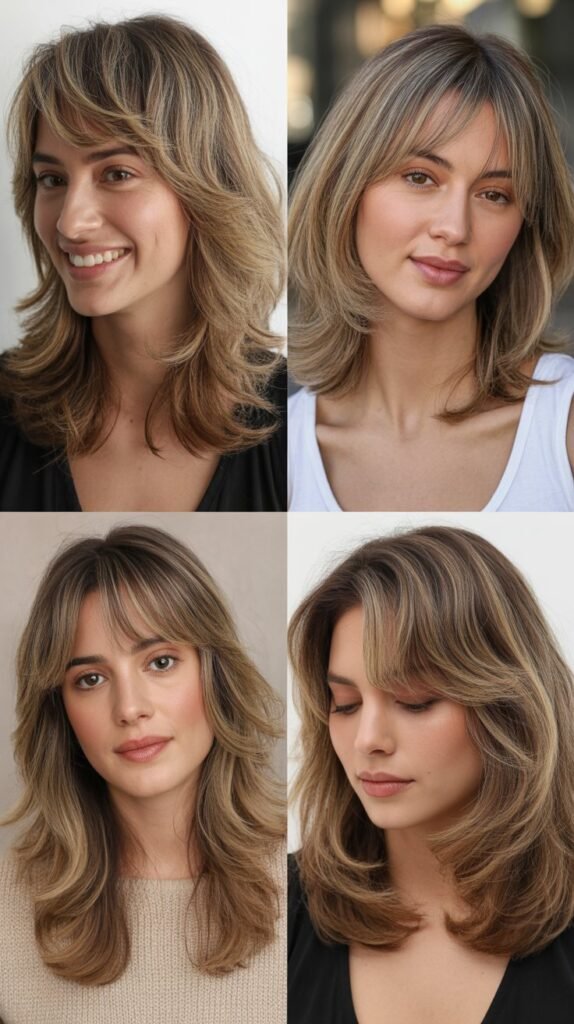 Wispy Bangs With Thinned-Out Ends and Layers
