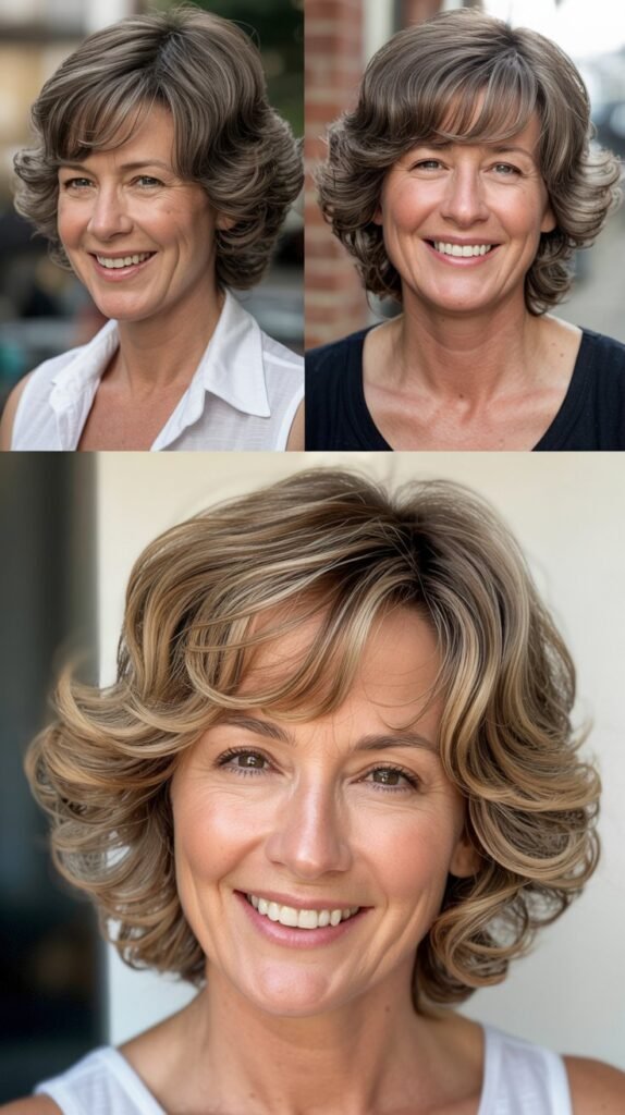  Layered Crop with Natural Wave