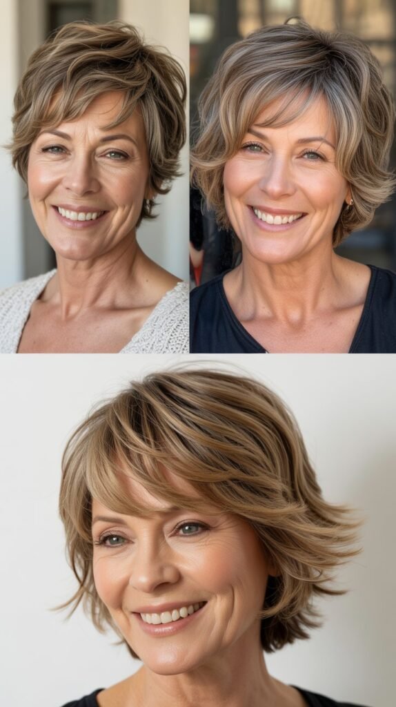  Textured Pixie-to-Lob with Piecey Bangs