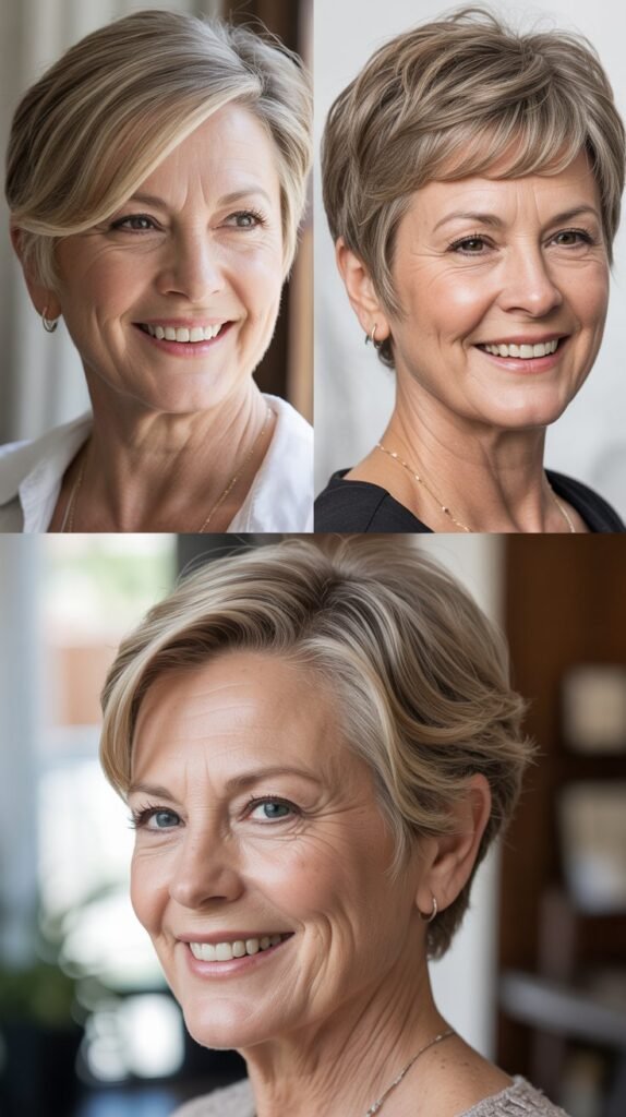  Short Crop With Pushed-Back Styling