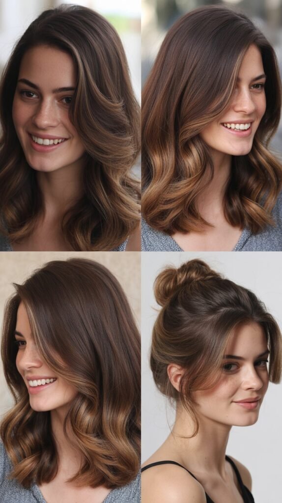 Dark Chocolate Brown Soft Ombré