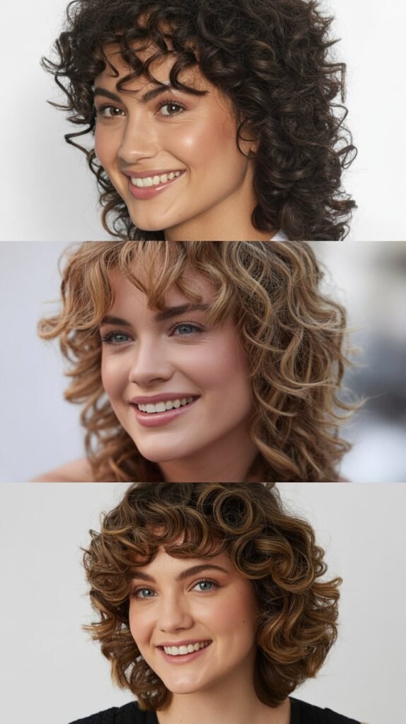 Curly Mullet for Retro Revival