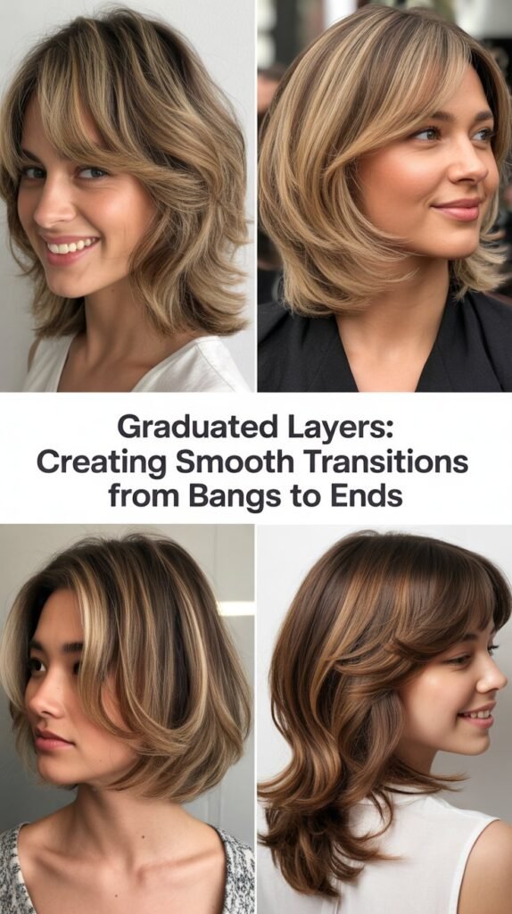 Graduated Layers: Creating Smooth Transitions From Bangs to Ends