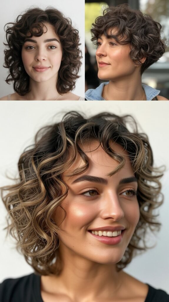  Curly Wolf Cut