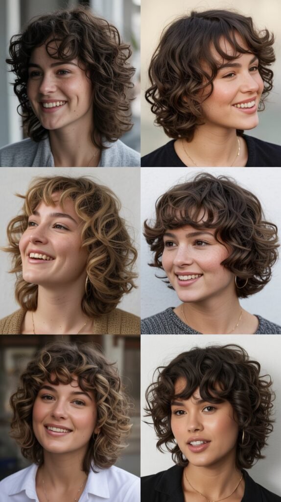  The Curly Shag Cut