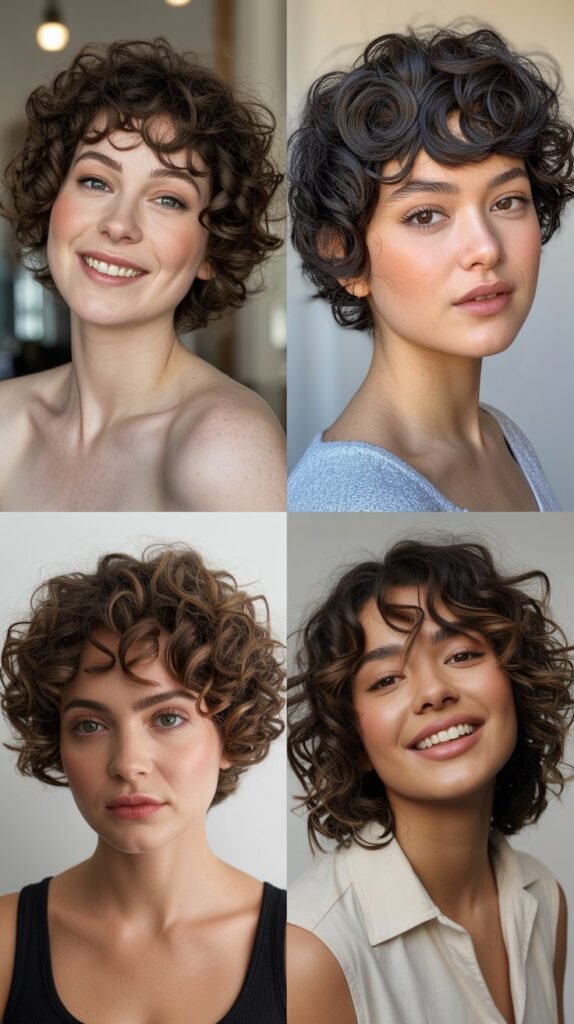 The Curly Bowl Cut: Retro Modern Fusion