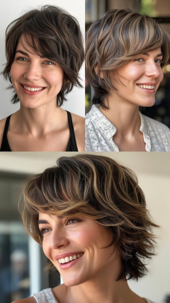 Asymmetrical Shag Cut