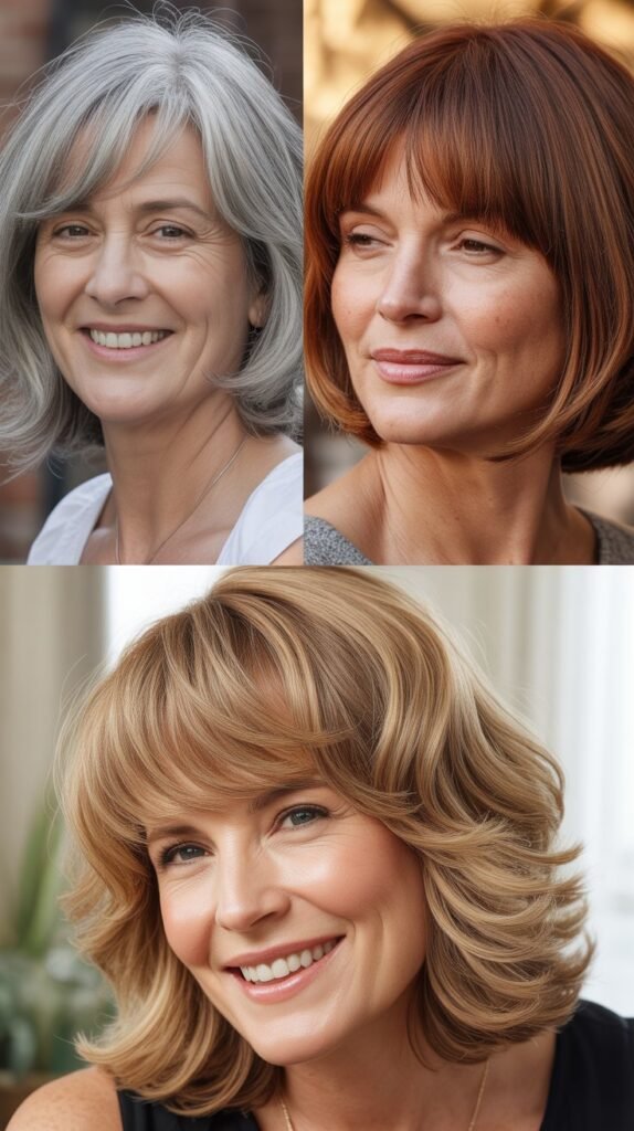 Wispy Bangs for Mature Women