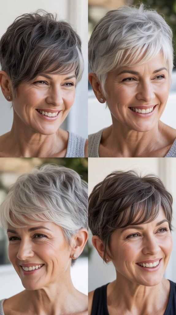 Pixie With Elongated Bangs