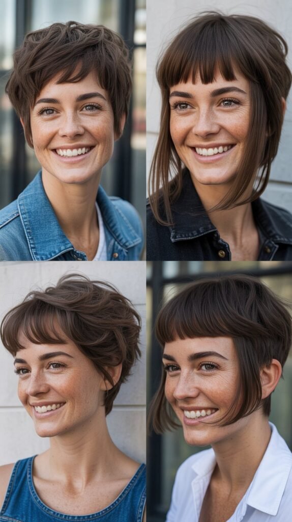 Long Pixie with Curtain Bangs