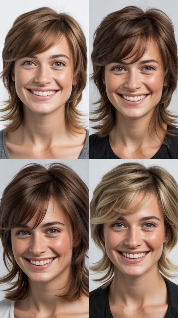 . Wispy Bangs with Layered Boho Waves