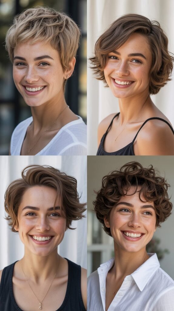 The Textured Top Short Cut