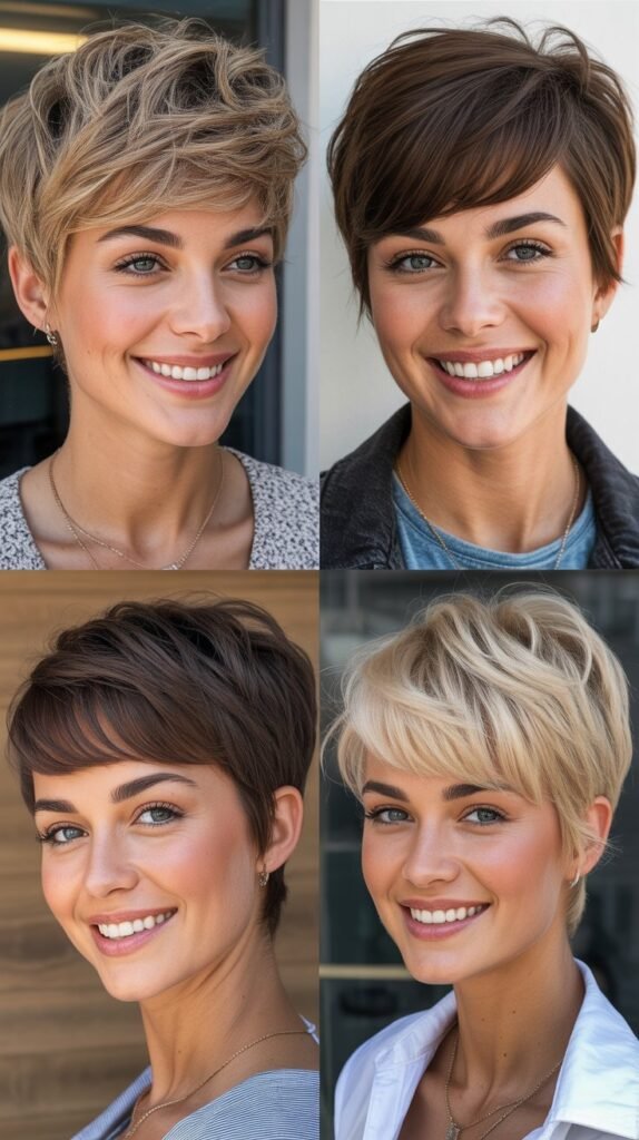  Wispy Bangs With Feathered Pixie Layers: Soft Texture