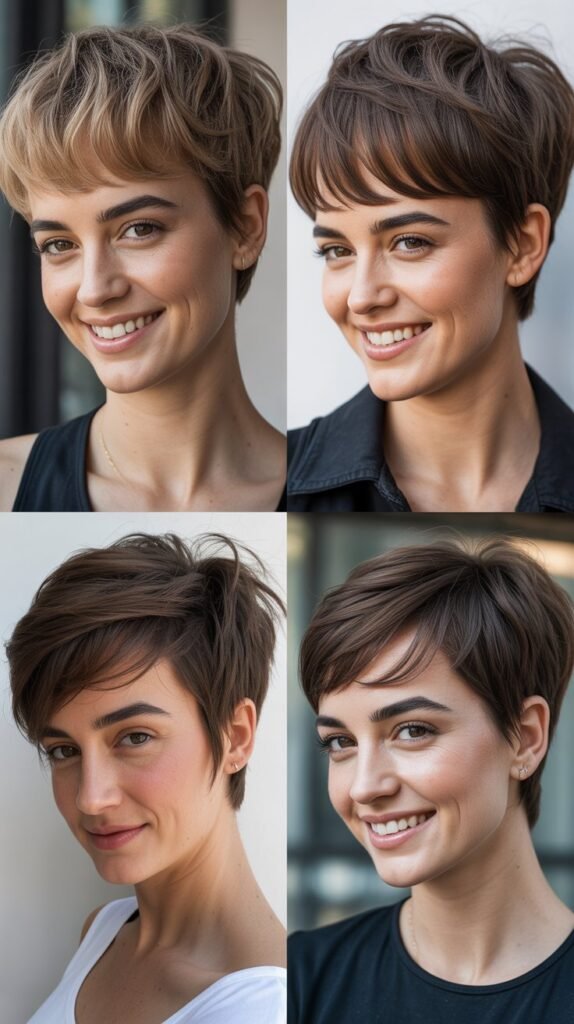  Wispy Bangs With Invisible Layers: Subtle Dimension