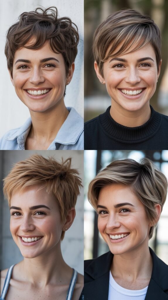 Asymmetric Pixie with Long Side Bang