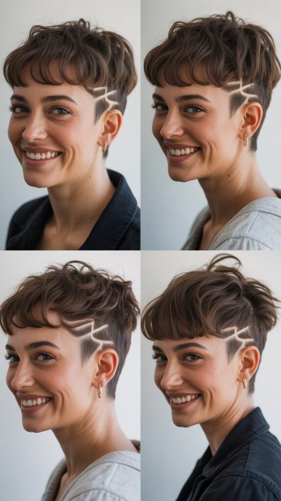  Wispy Fringe With Layered Crop Undercut: Hidden Surprise