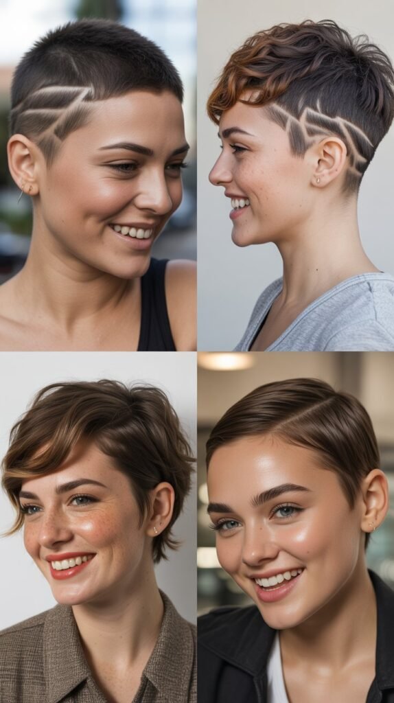 Pixie with Shaved Sides