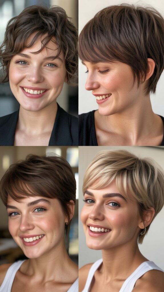 Wispy Bangs With Tousled Shag Pixie: Effortless Edge