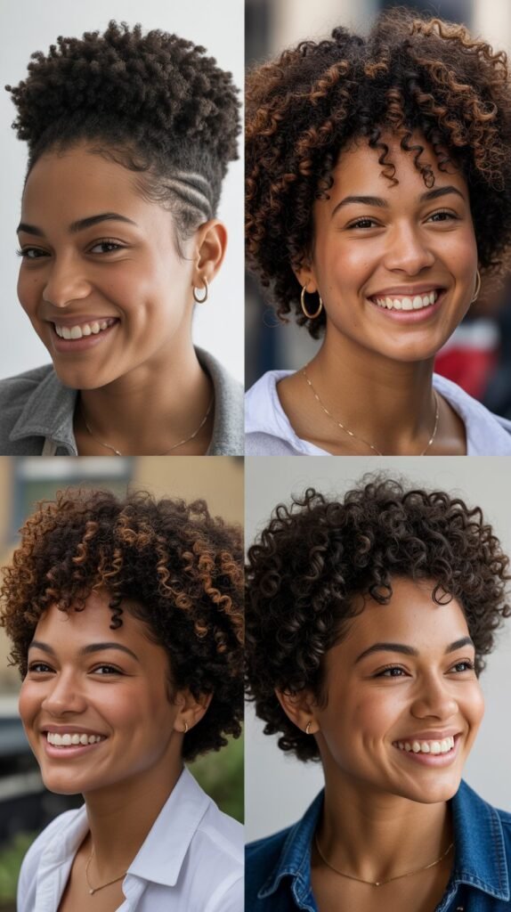 Curly Hair Graduated Bob