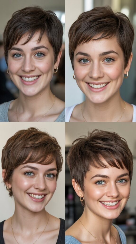 Pixie with Textured Ends