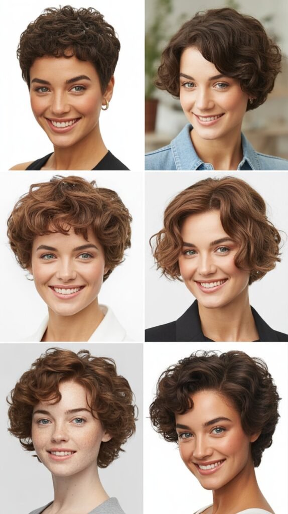  Humidity-Resistant Short Curly Cuts