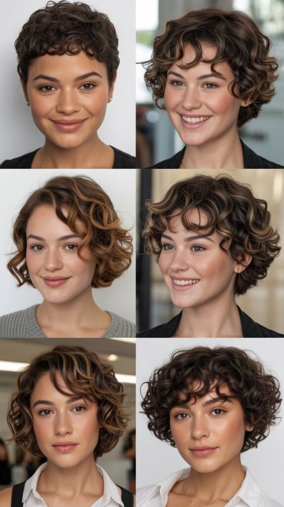 Short Curly Haircuts for Fine Hair
