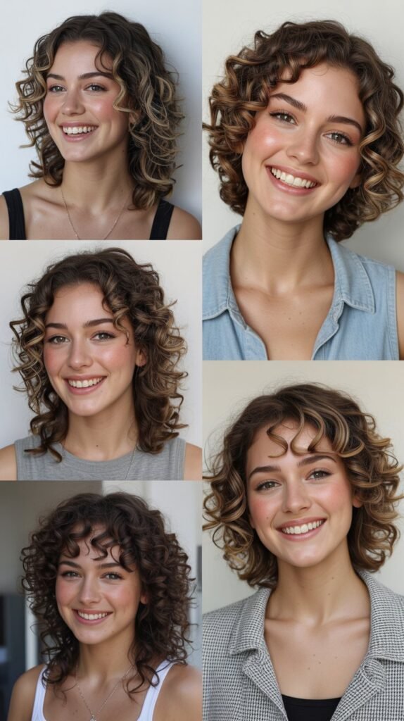  The Curly Pompadour Cut