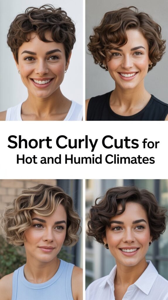 Short Curly Cuts for Hot and Humid Climates
