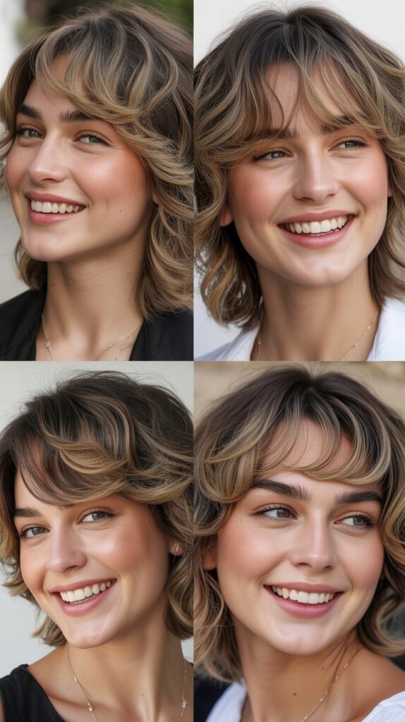 Wispy Bangs with Scattered Layers