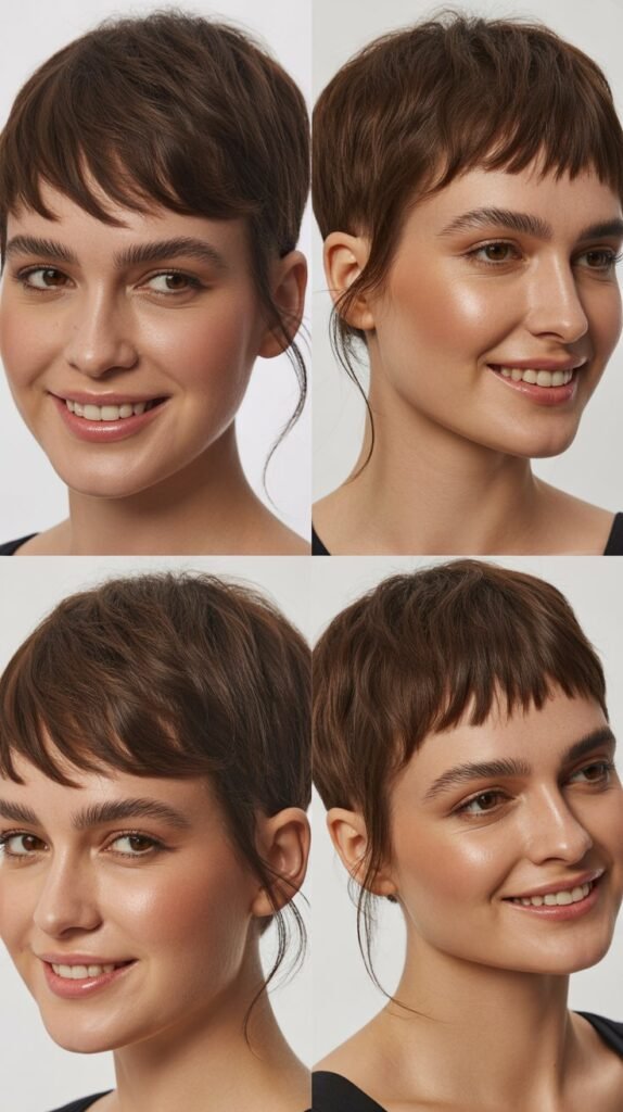 Pixie With Micro Bangs And Long Side Pieces