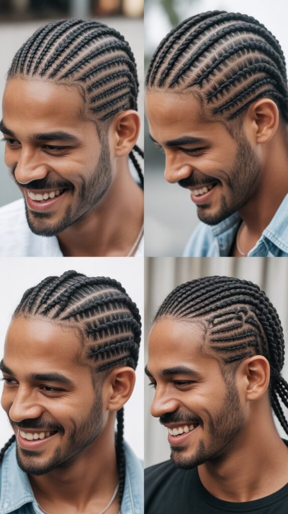 Box-Pattern Cornrows