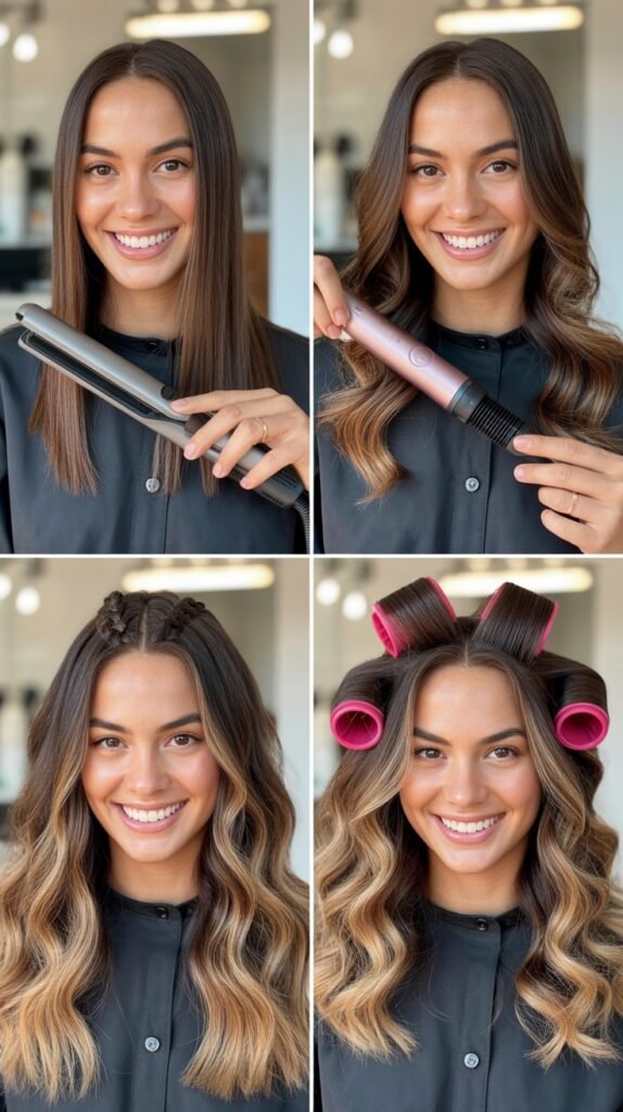 Transitioning Between Straight and Wavy Styling